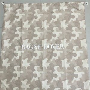 New Dagne Dover beige camo drawstring XL dust bag large tote bag size tan